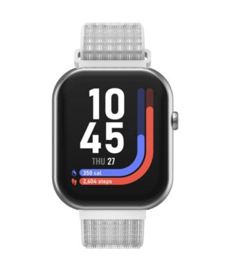 AIR 5 Unisex Silver Nylon Strap Smartwatch
