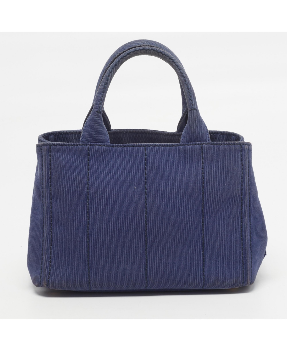 Pre-Owned Prada Women's Canapa Small Logo Denim Tote Bag