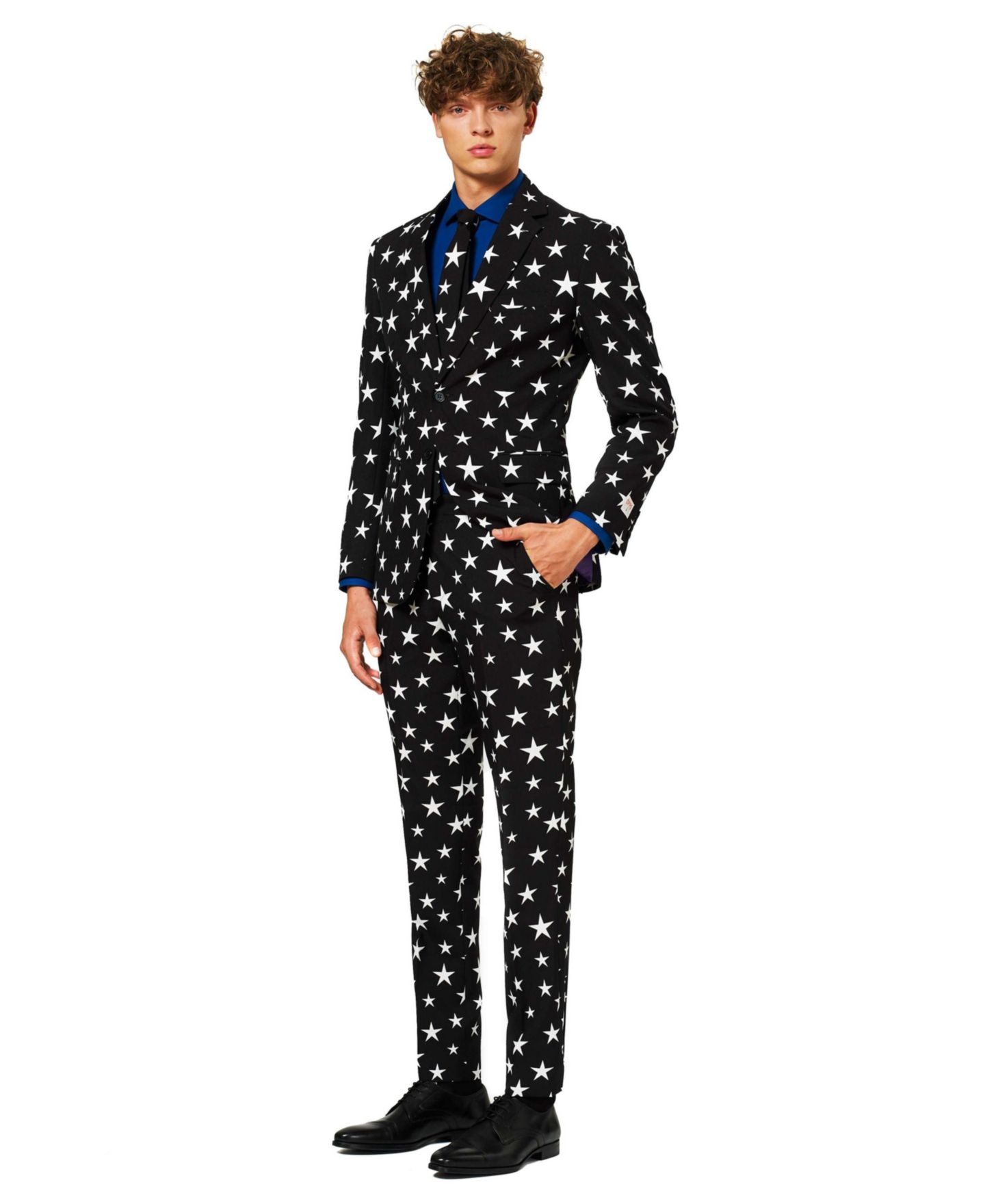 Мужской вечерний костюм OppoSuits Testival: пиджак, брюки и галстук, цвет: Чёрный — фото 5