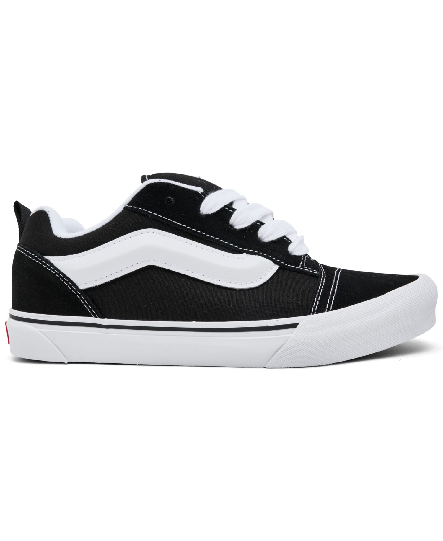 Big Kids Knu Skool Low-Top Lace-Up Puffy Tongue and Ankle Collar Sneakers from Finish Line