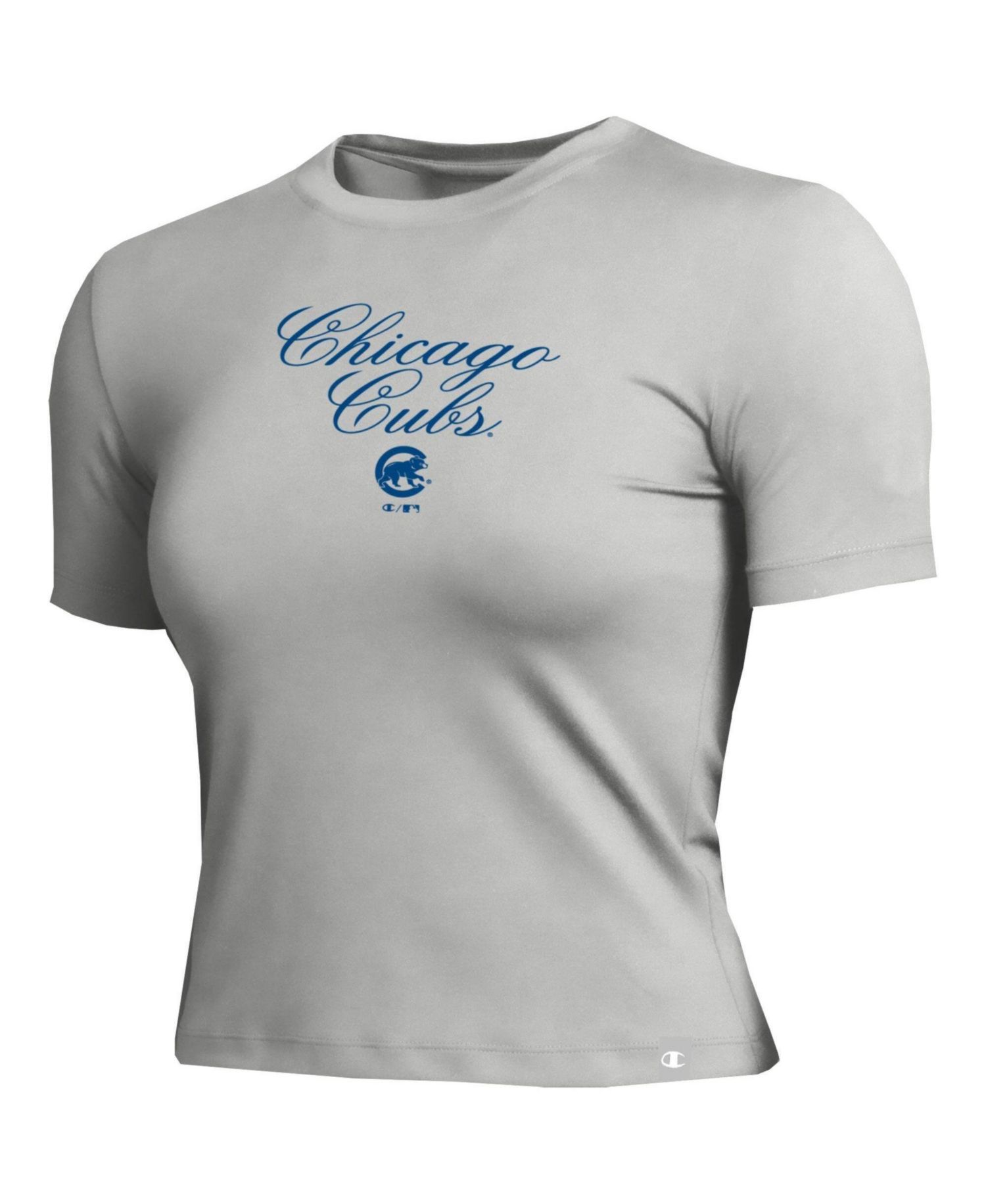 Women's Chicago Cubs Fitted Cropped T-Shirt