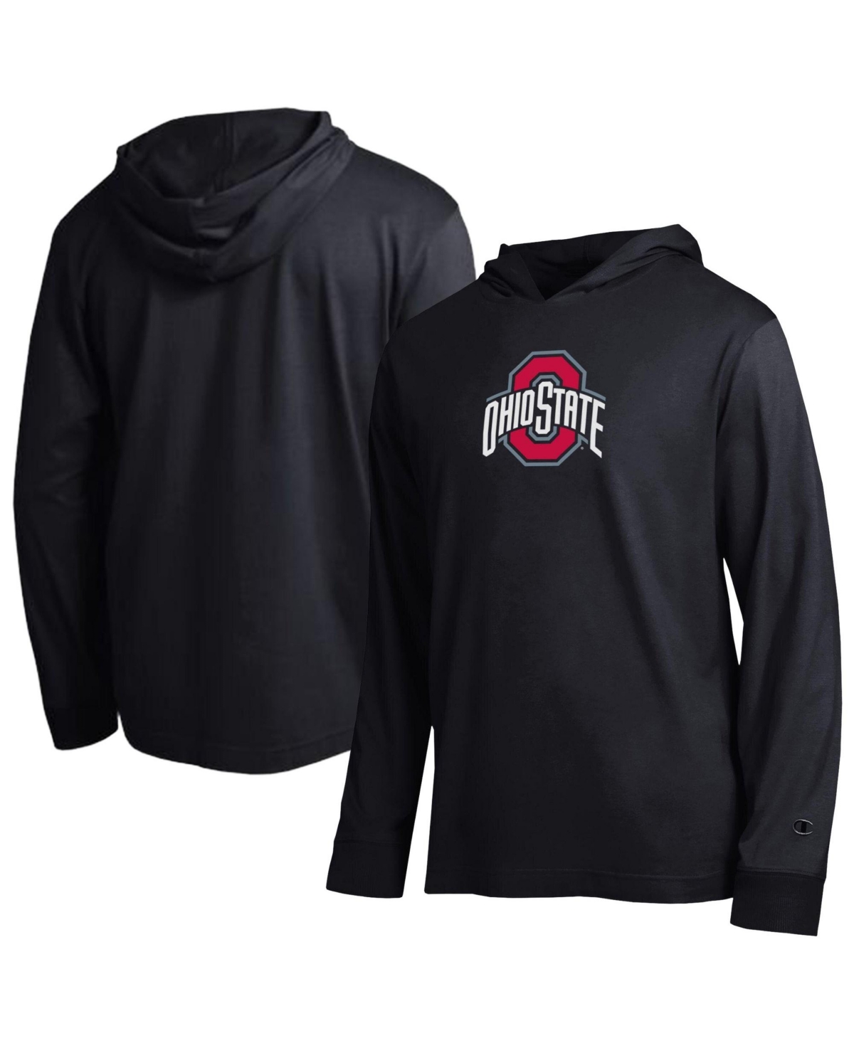 Champion Men's Black Ohio State Buckeyes Tonal All-Star Long Sleeve Hooded Sweatshirt