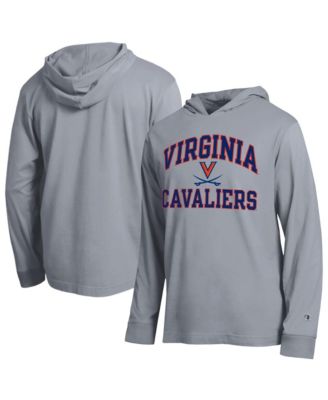 Men's Heather Gray Virginia Cavaliers High Motor All-Star Long Sleeve Hooded Sweatshirt