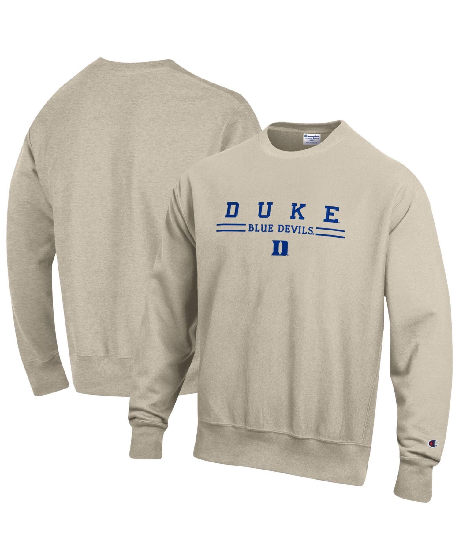 Men's Duke Blue Devils Heavyweight Reverse Weave Crewneck Sweatshirt