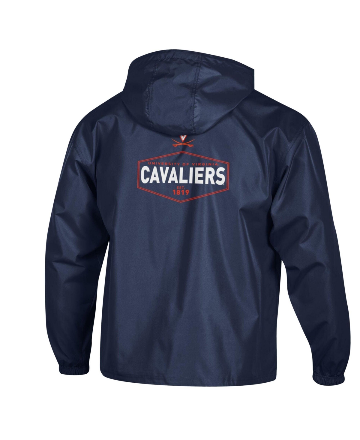Champion Men's Navy Virginia Cavaliers Delay Packable Half-Zip Jacket