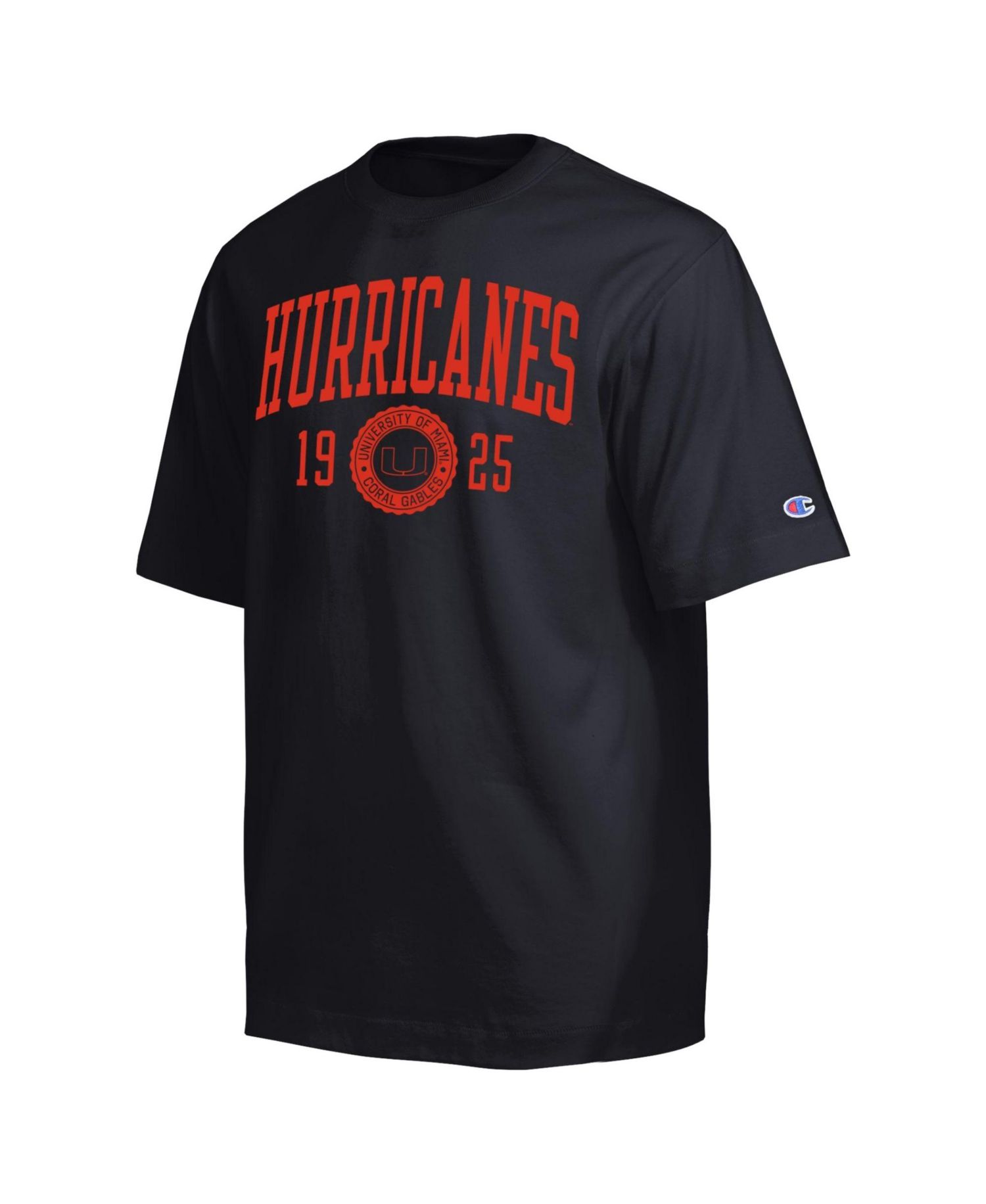 Men's Black Miami Hurricanes Established Tradition Heavyweight T-Shirt