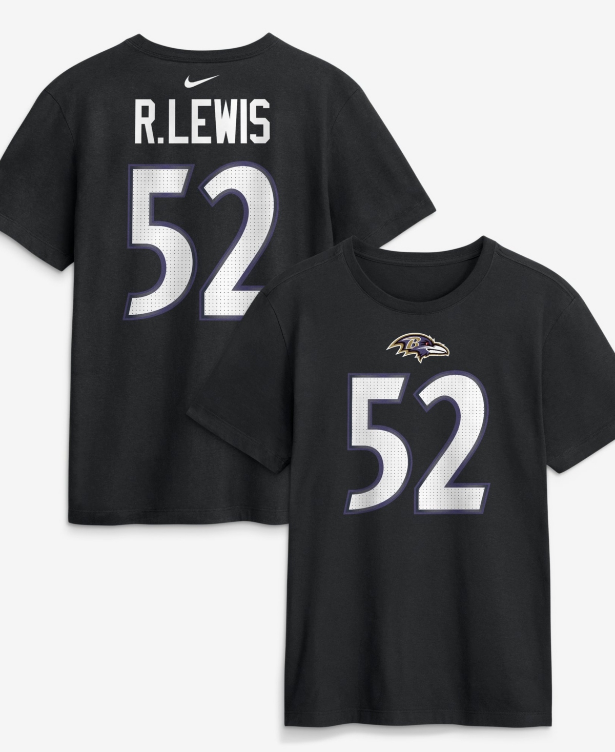 Men's Nike Ray Lewis Black Baltimore Ravens Retired Name & Number T-Shirt