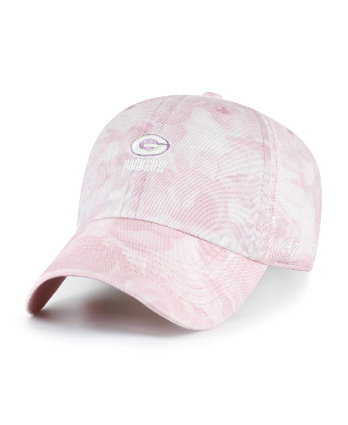 '47 Brand Women's Pink Green Bay Packers Gardenia Clean Up Adjustable Hat - Pink