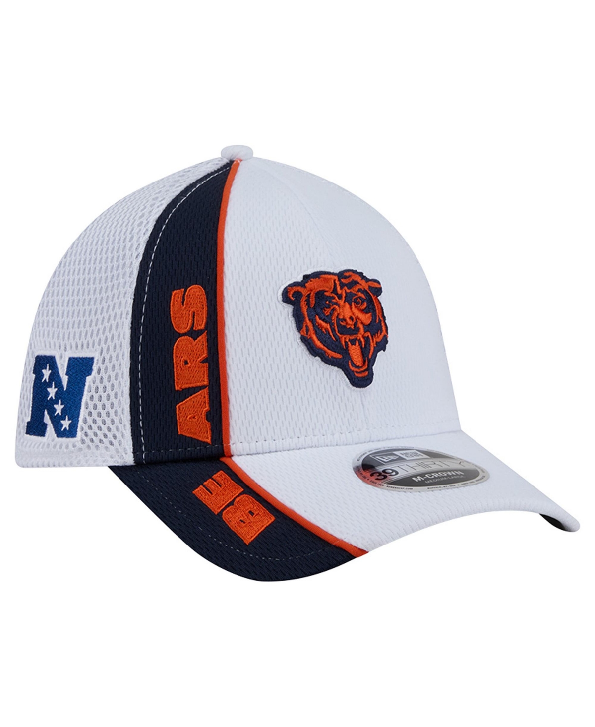 New Era Chicago Bears 39THIRTY Dash Stretch-Fit Flex Hat - White, Navy