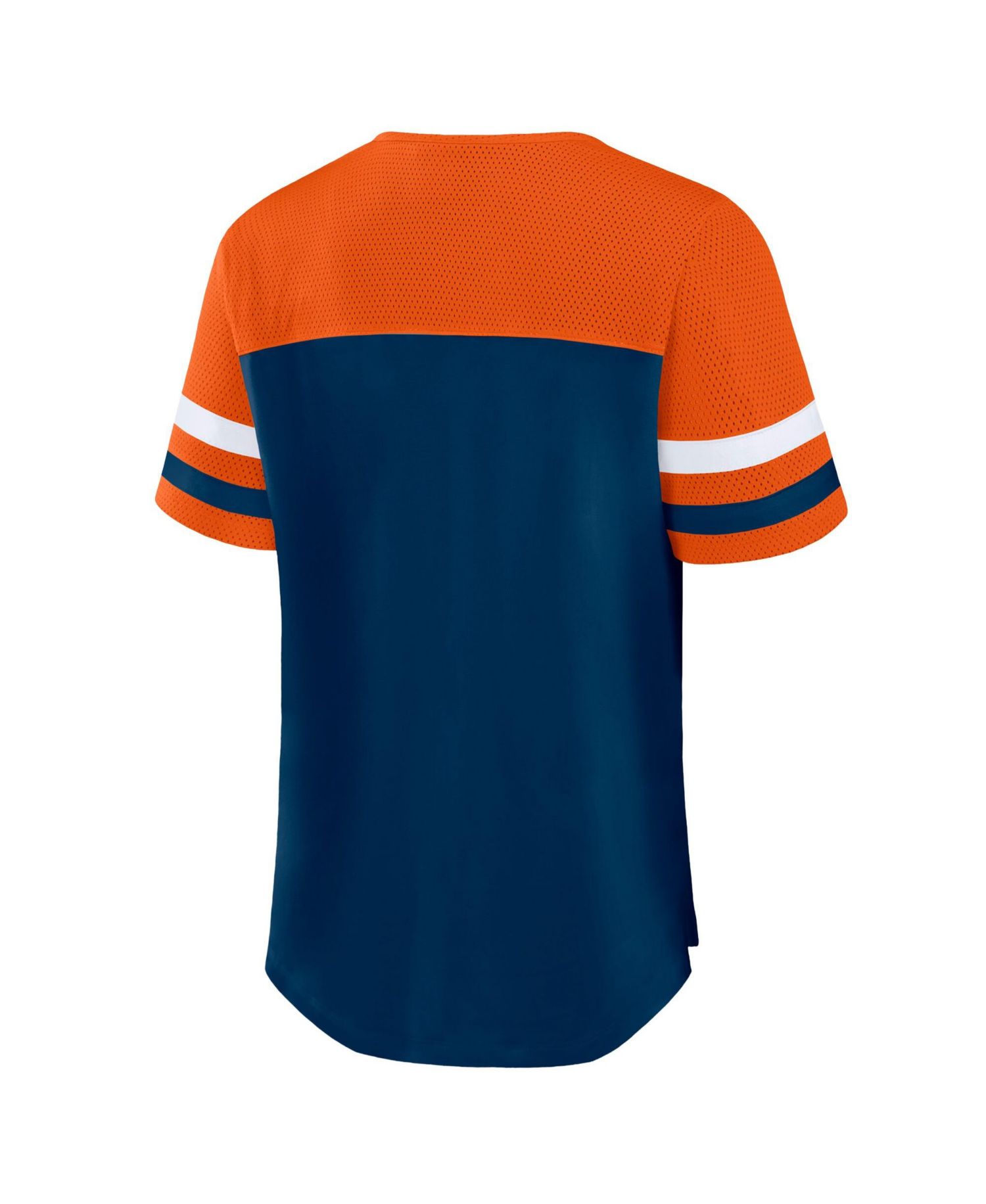 Plus Size Chicago Bears Throwback Curl Route Lace-Up T-Shirt