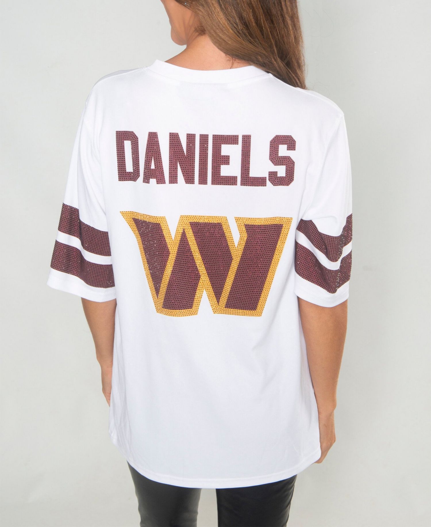 Women's Jayden Daniels Washington Commanders Oversized-Fit Tunic