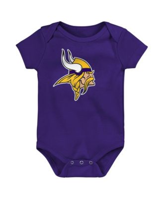 Baby Boys' and Girls' Minnesota Vikings Lap Shoulder Tagless Collar Bodysuit