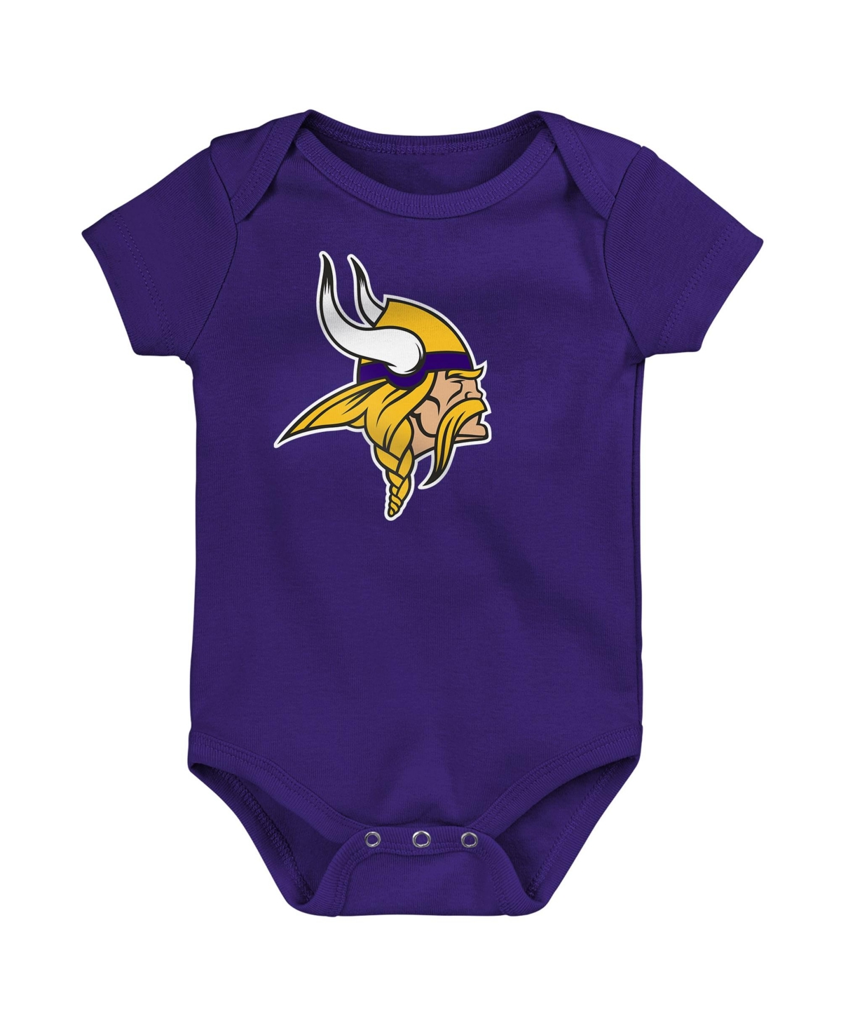 Outerstuff Baby Boys' and Girls' Minnesota Vikings Lap Shoulder Tagless Collar Bodysuit - Purple