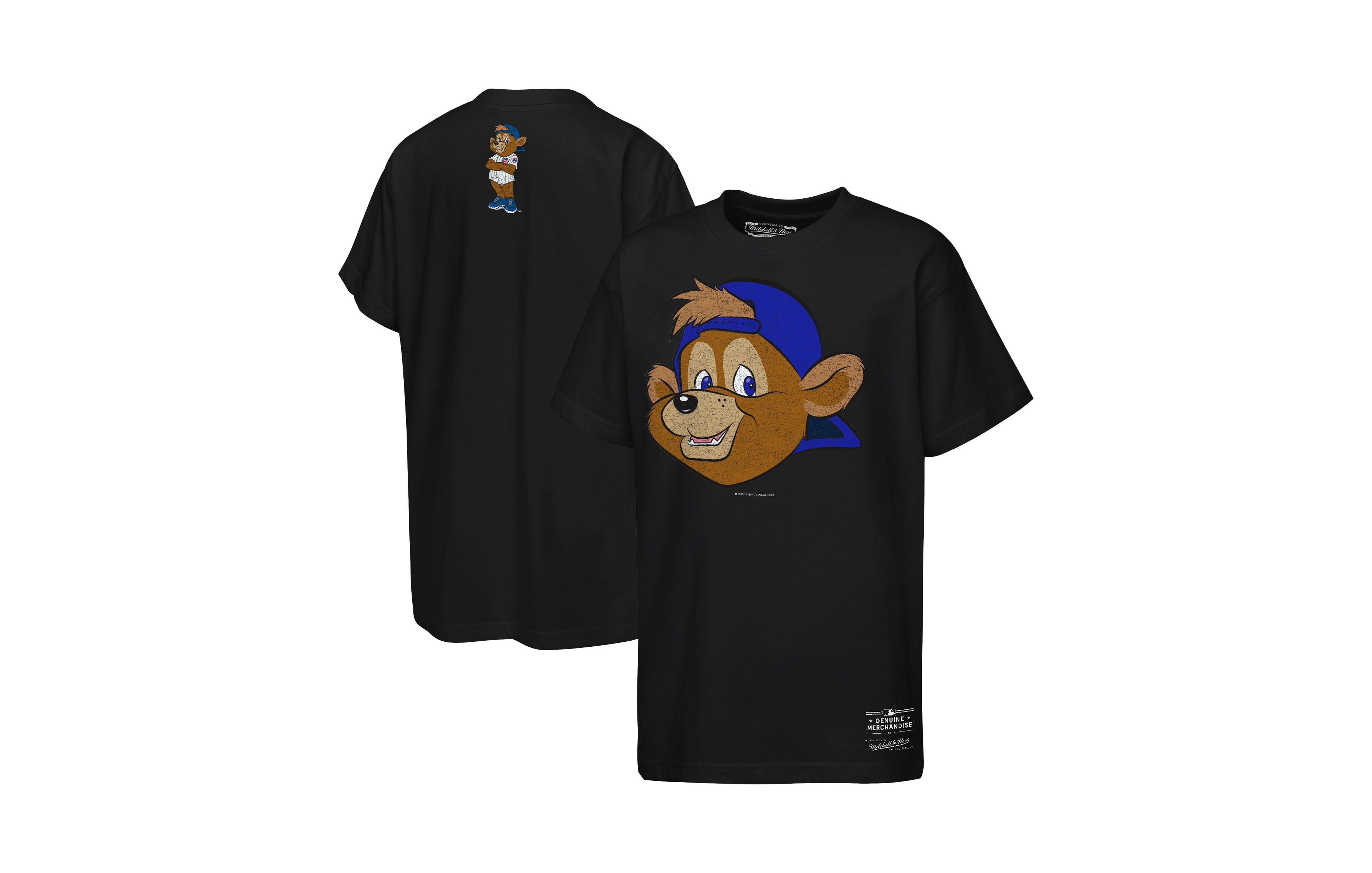 Mitchell & Ness Boys' and Girls' 4-16 Chicago Cubs Big Face Mascot Distressed-Graphic Cotton T-Shirt
