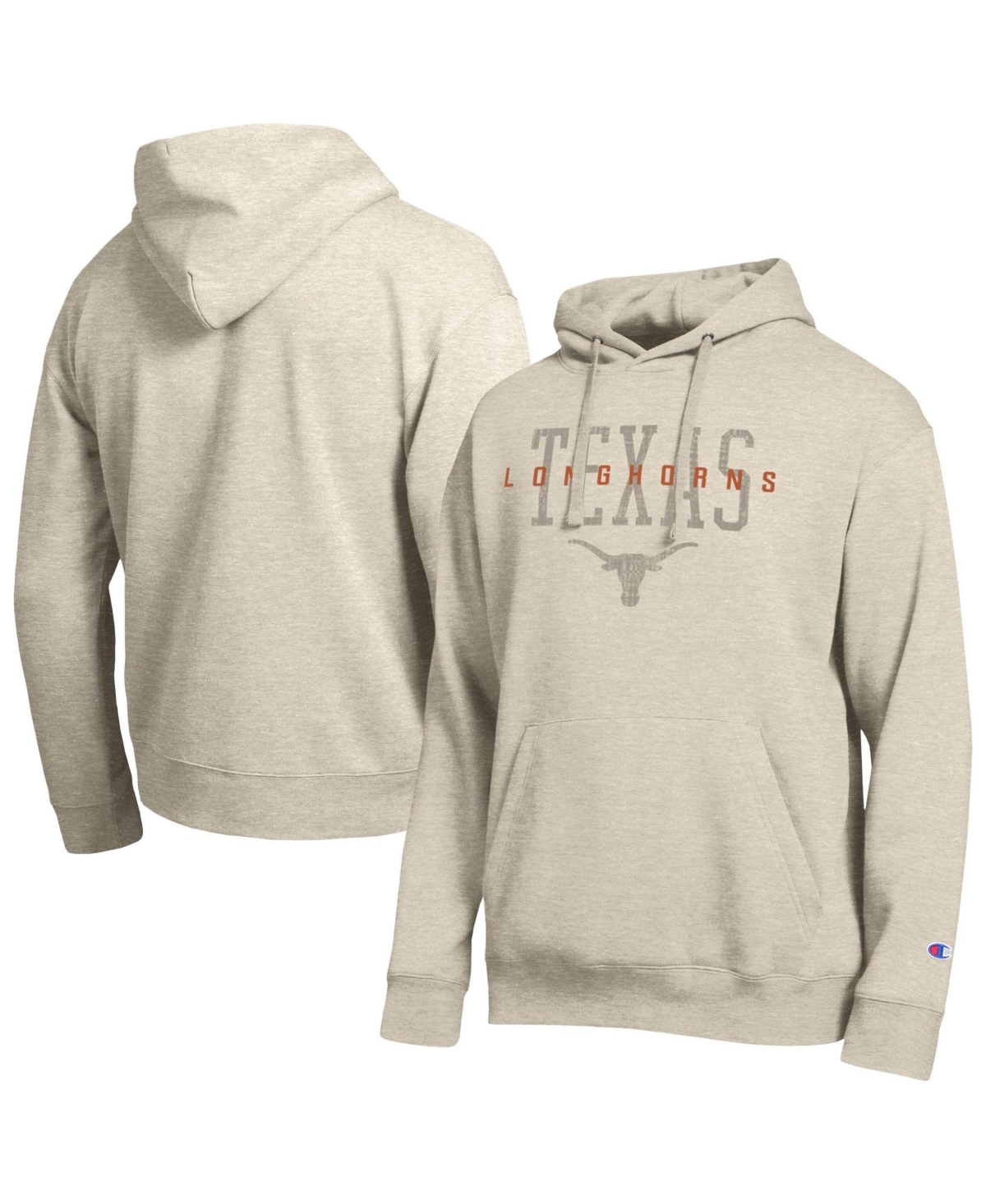 Champion Men's Texas Longhorns All-Star Neutral Stack Graphic Fleece Relaxed Fit Hoodie