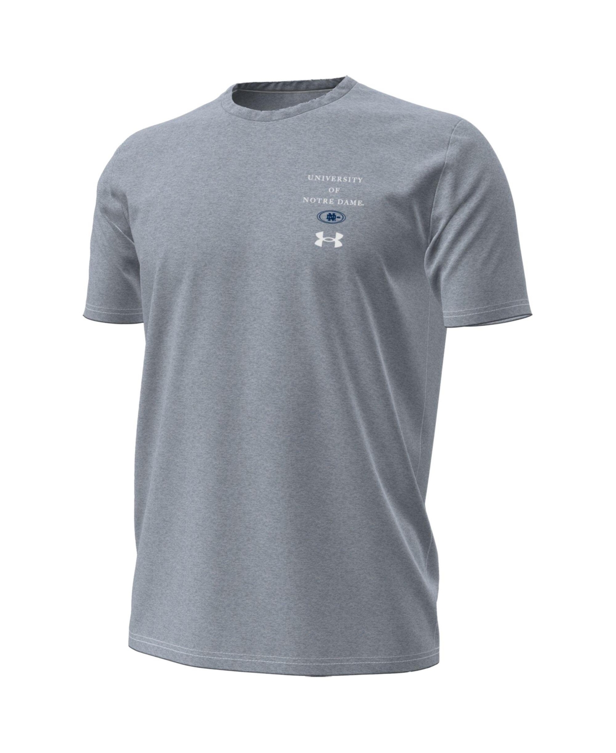 Under Armour Men's Gray Notre Dame Fighting Irish 2026 Sideline Performance T-Shirt
