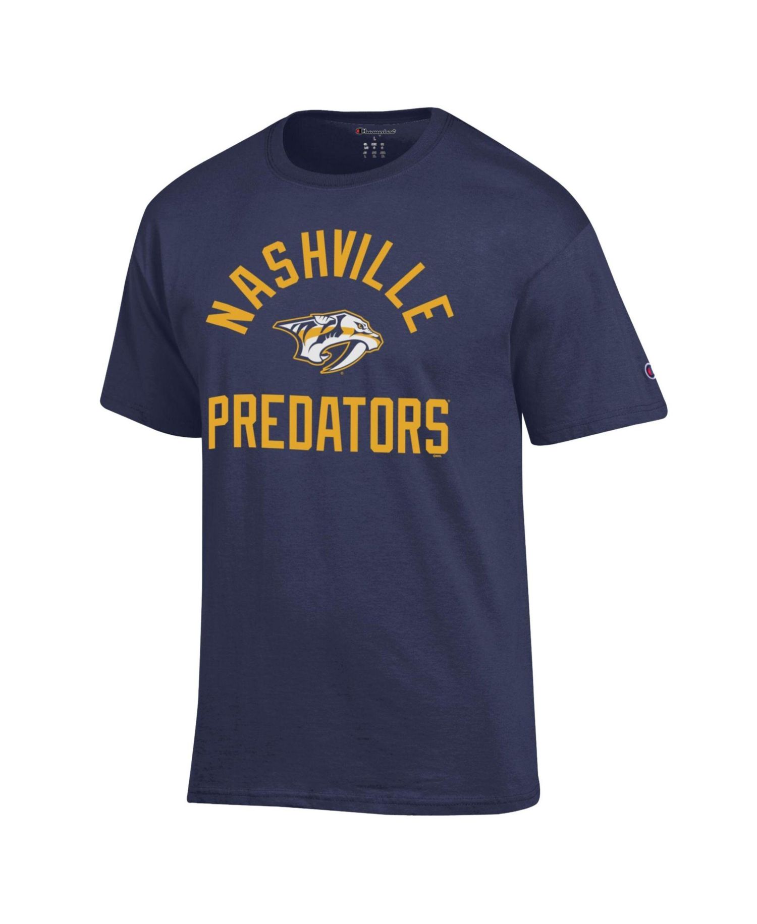 Men's Navy Nashville Predators Primary Logo Jersey T-Shirt