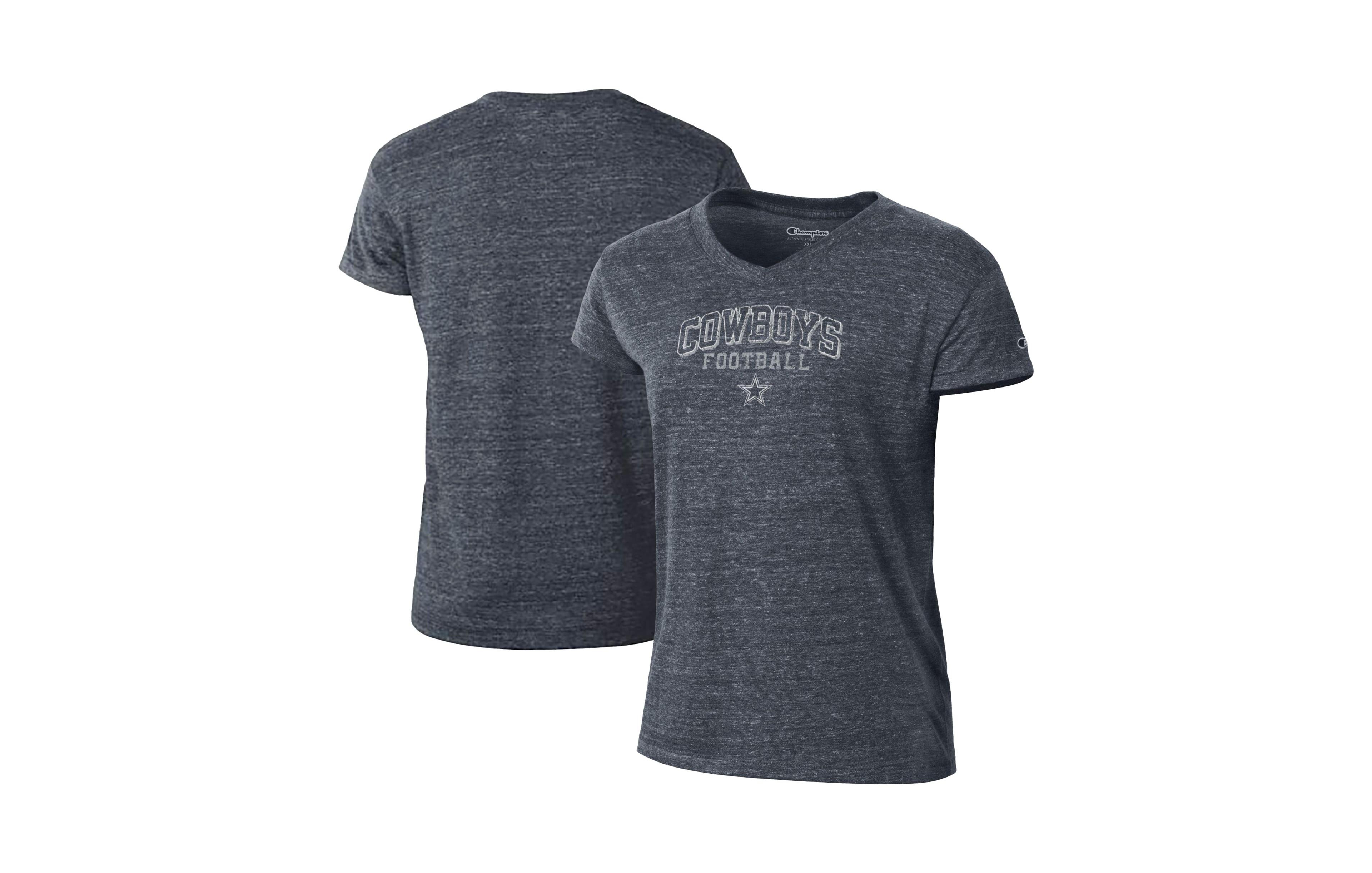 Champion Women's Dallas Cowboys Triumph Tri-Blend V-Neck T-Shirt