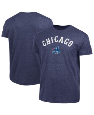 Men's Chicago White Sox Cooperstown Wordmark Lockup Tri-Blend T-Shirt