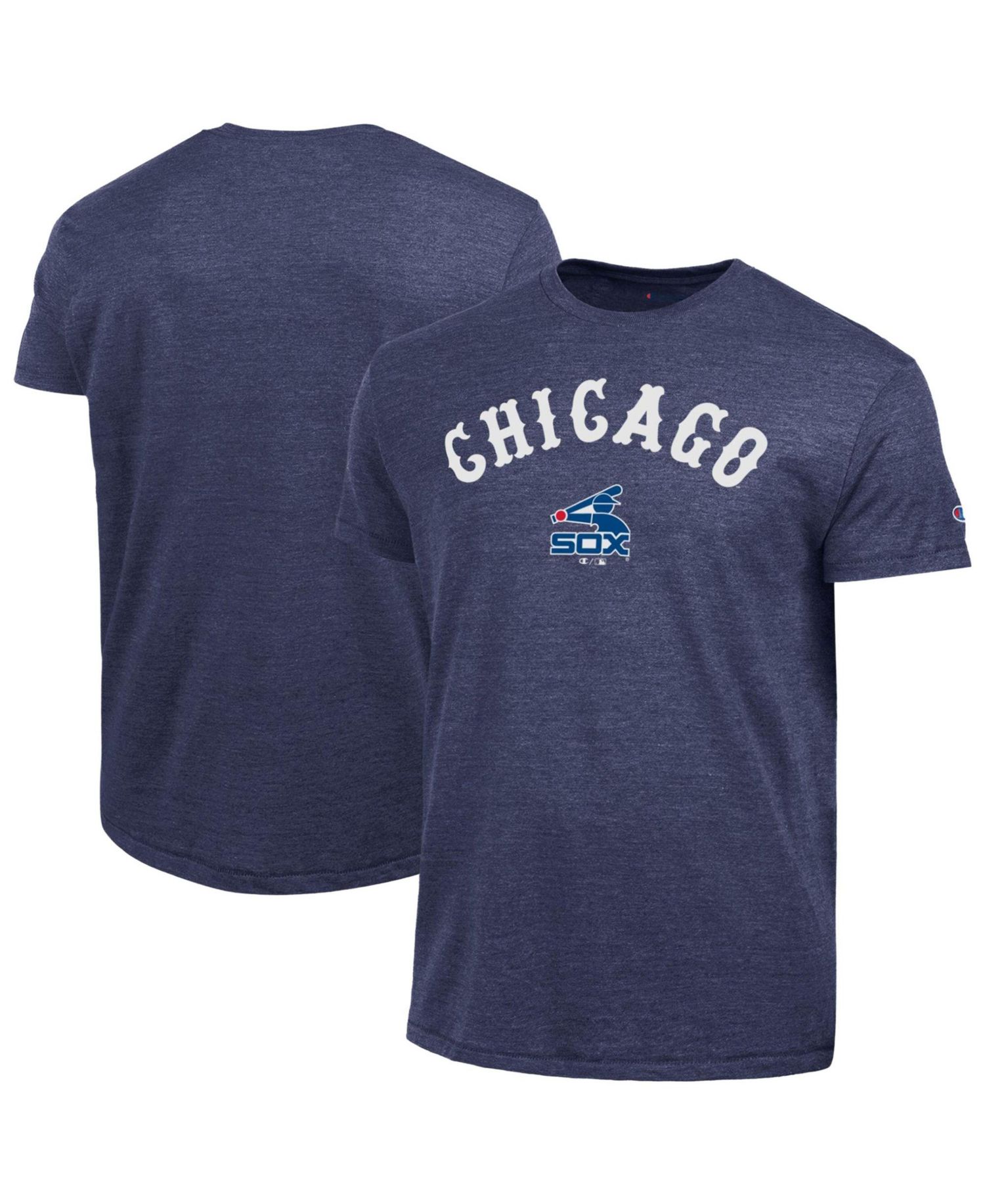 Men's Chicago White Sox Cooperstown Wordmark Lockup Tri-Blend T-Shirt