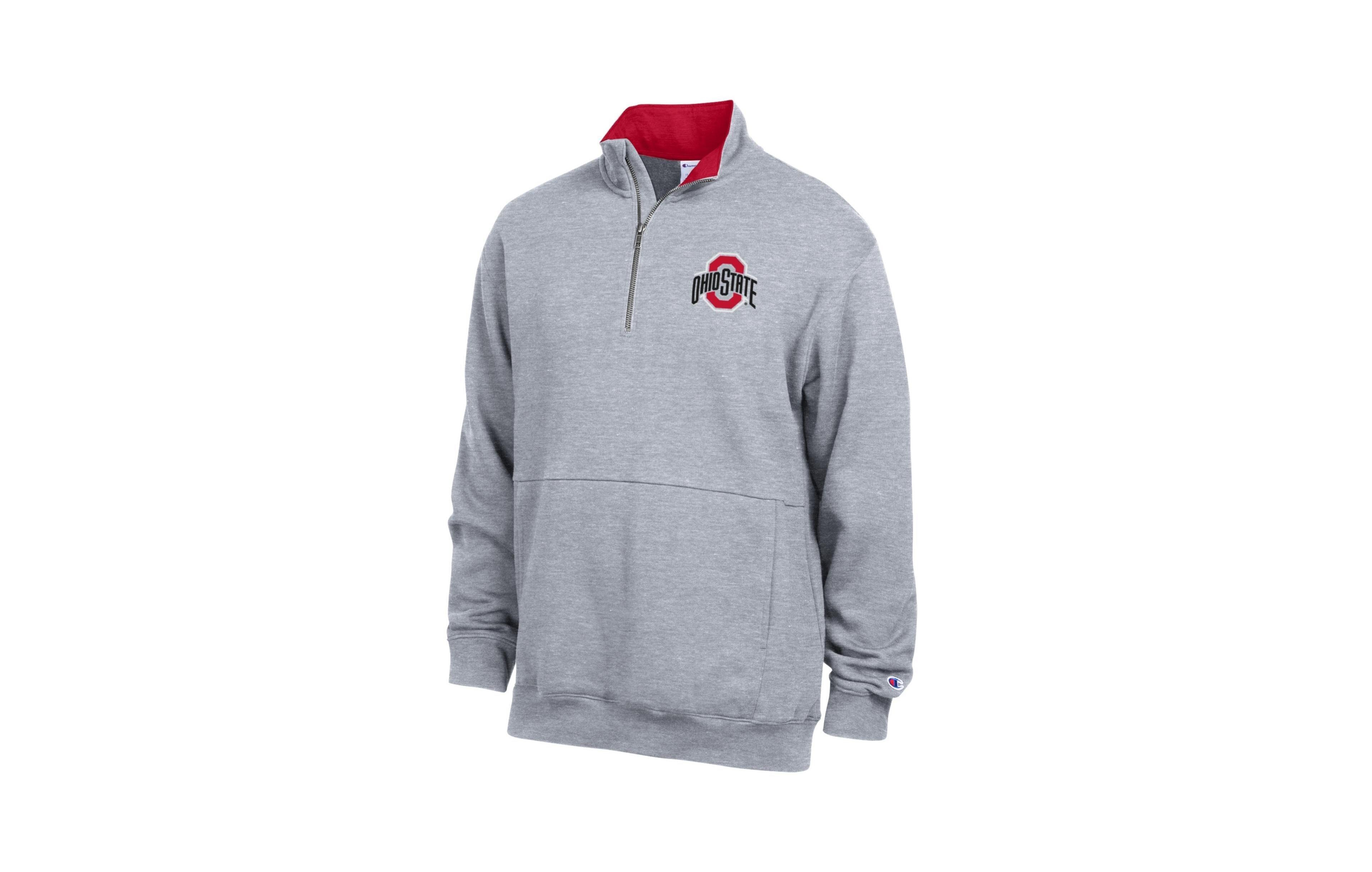 Champion Men's Ohio State Buckeyes Quarter-Zip Fleece Pullover