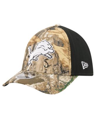 Detroit Lions Real Tree 39THIRTY Stretch Fit Baseball Cap