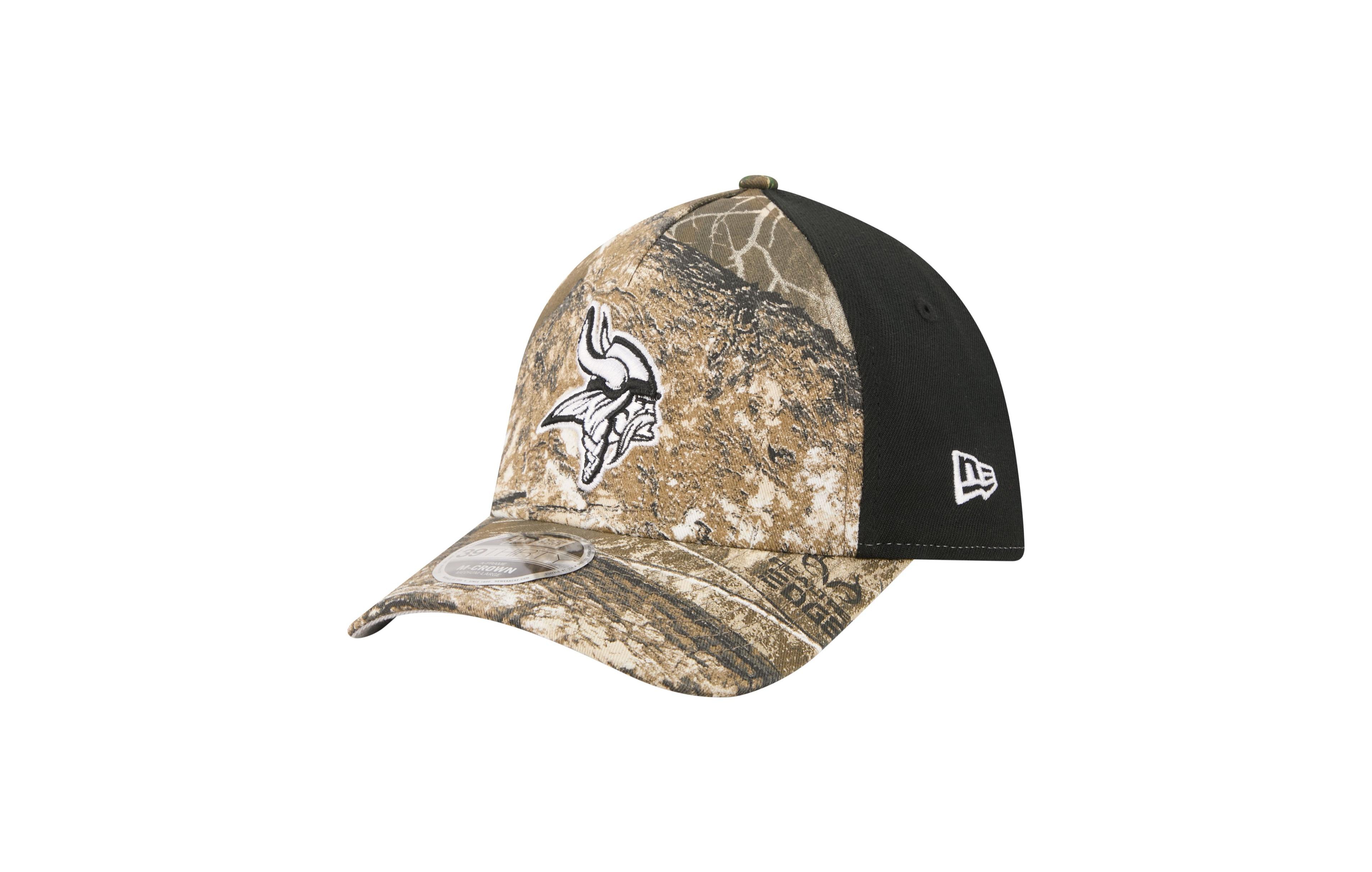 New Era Minnesota Vikings Real Tree 39THIRTY Stretch Fit Baseball Cap