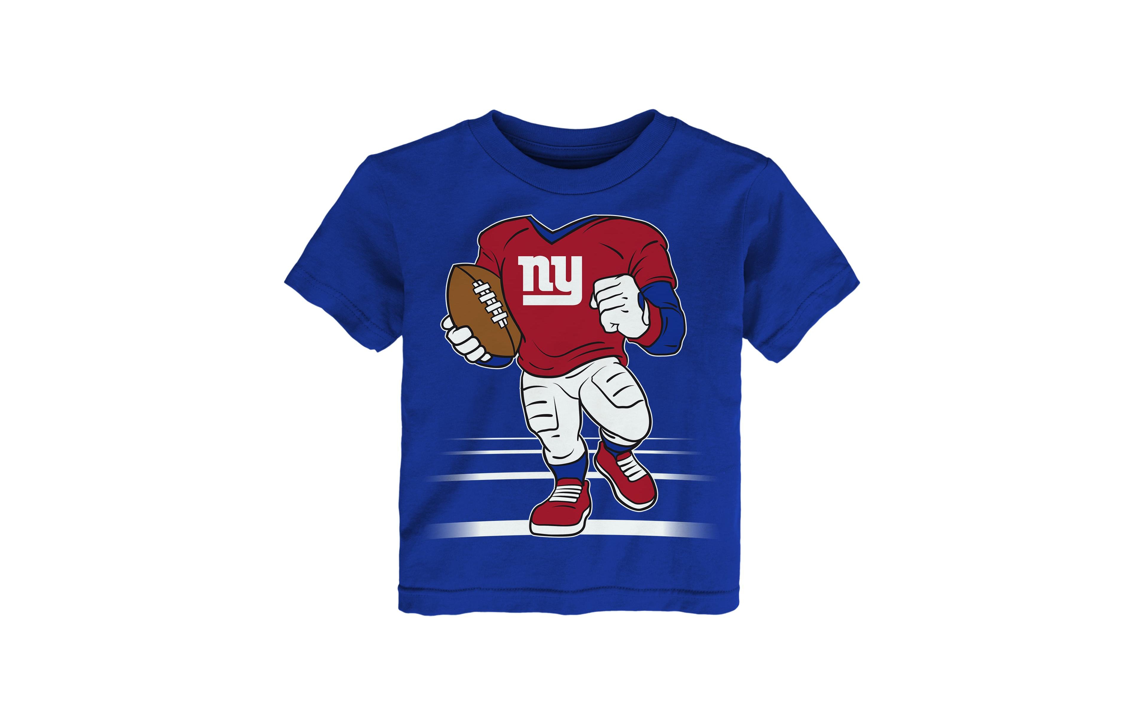 Outerstuff Toddler Boys' 2T-5T New York Giants Game Fit Screen Print Graphics Crewneck T-Shirt