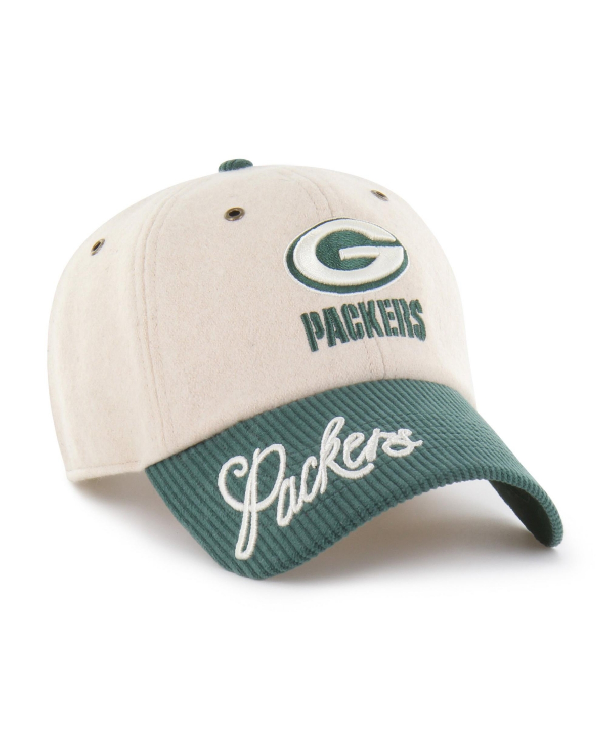 '47 Brand Women's Natural/ Green Bay Packers Rope Script Clean Up Adjustable Hat