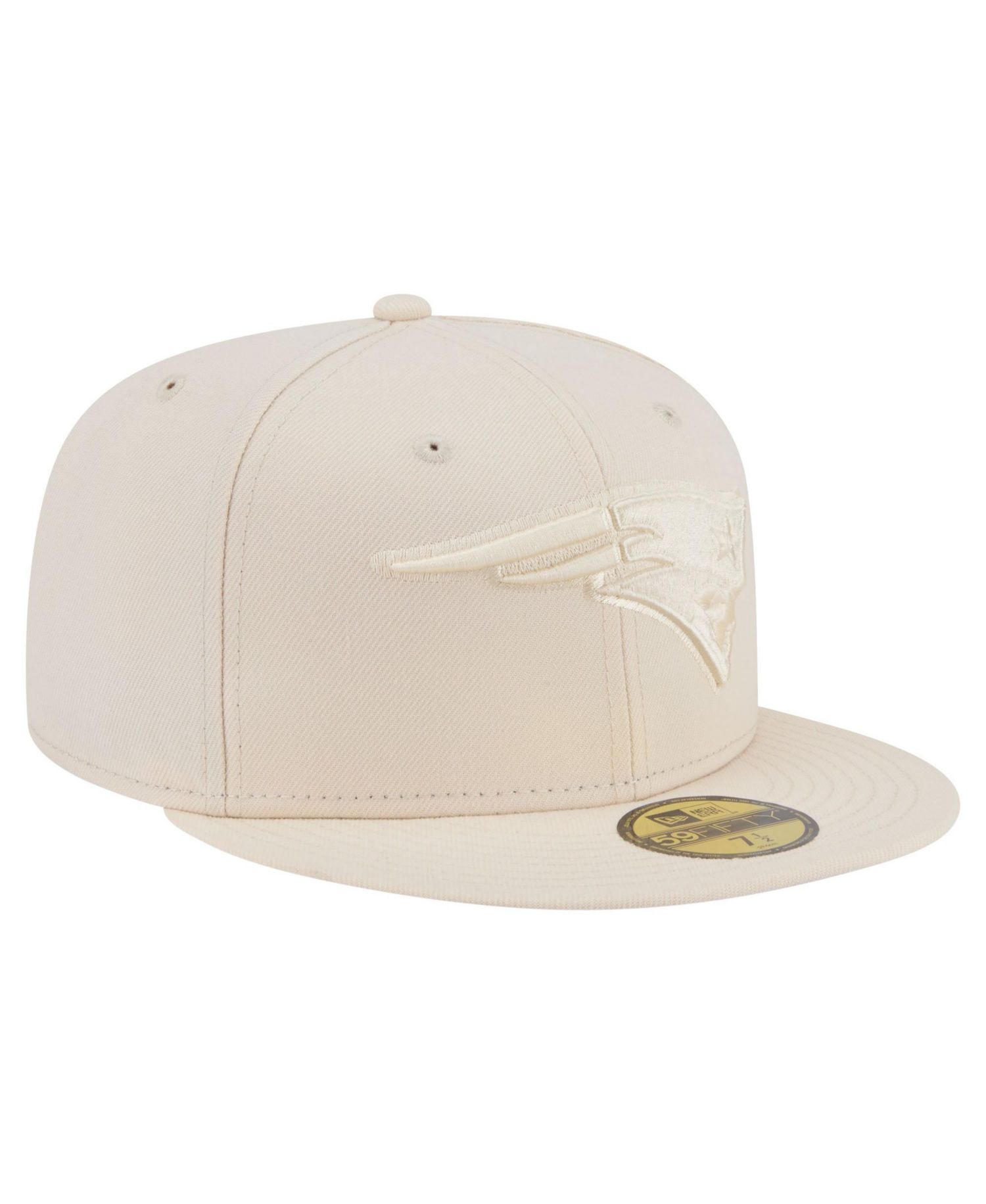 Men's Cream New England Patriots Color Pack 59FIFTY Fitted Hat