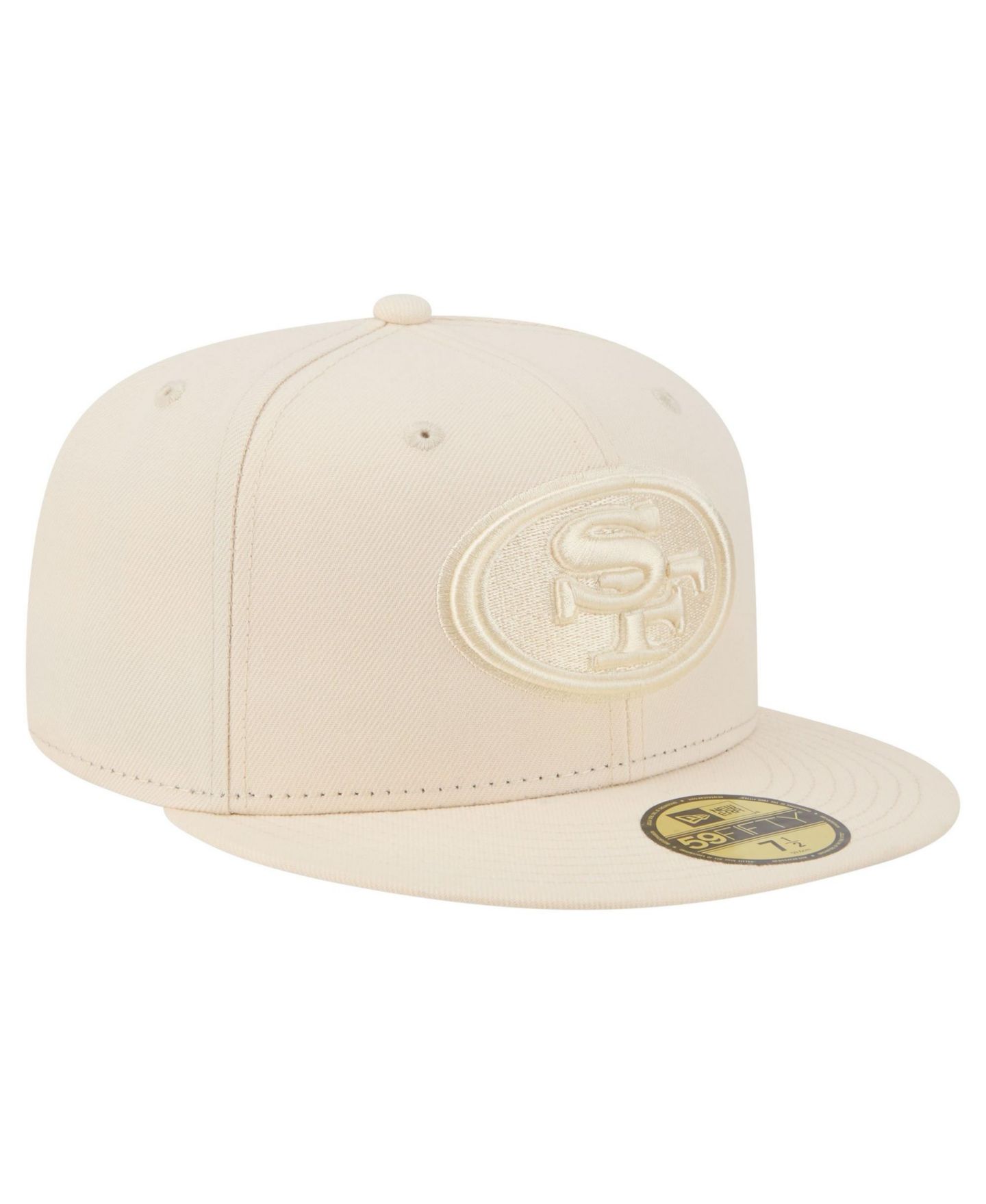 Мужские головные уборы New Era Cream San Francisco 49ers Color Pack 59FIFTY Fitted Hat — фото 4
