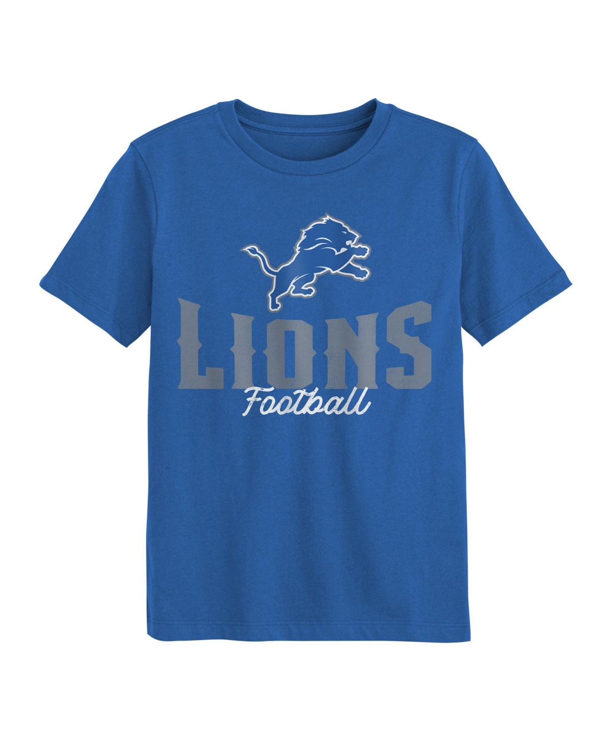 Outerstuff Toddler Boys' 2T-5T Top Pick Detroit Lions Distressed Screen Print Graphics T-Shirt