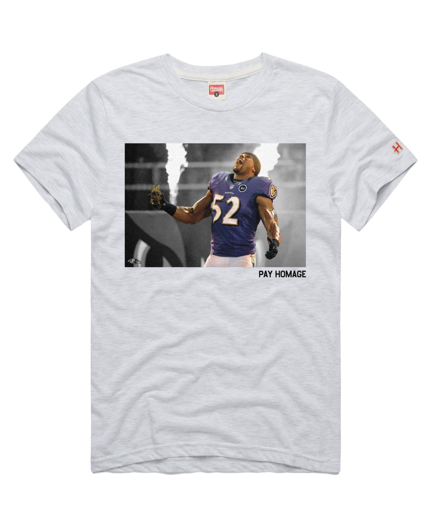 Men's and Women's Ray Lewis Baltimore Ravens Tri-Blend Crew Neck T-Shirt