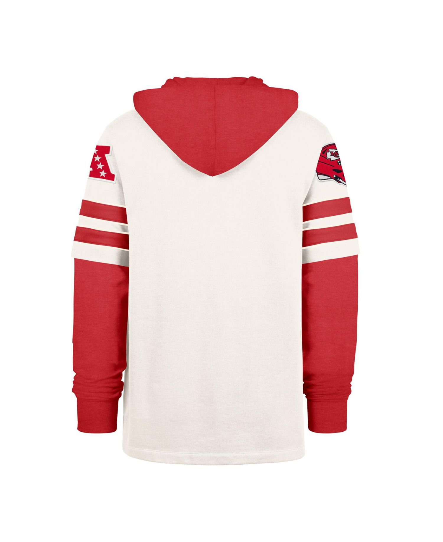 Men's Cream Kansas City Chiefs Split Zone Cornerback Duo Lacer Hoodie
