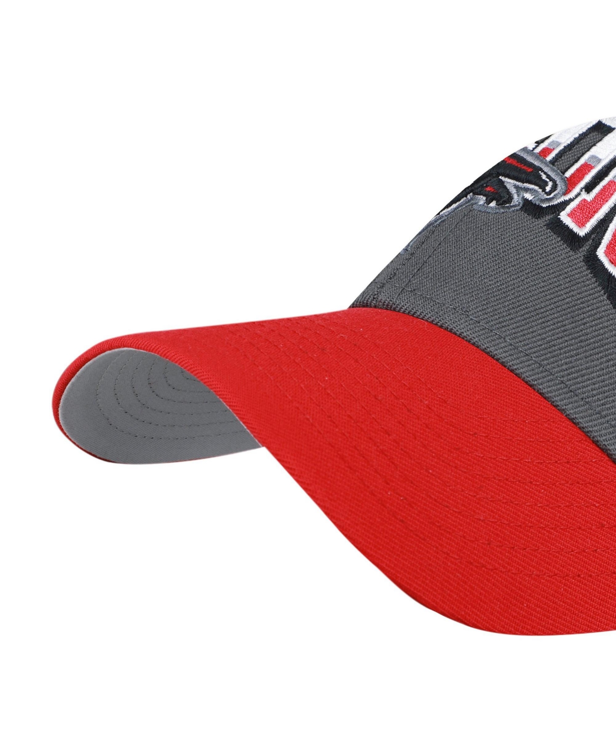 '47 Brand Men's Charcoal Atlanta Falcons Split Block Mvp Adjustable Hat