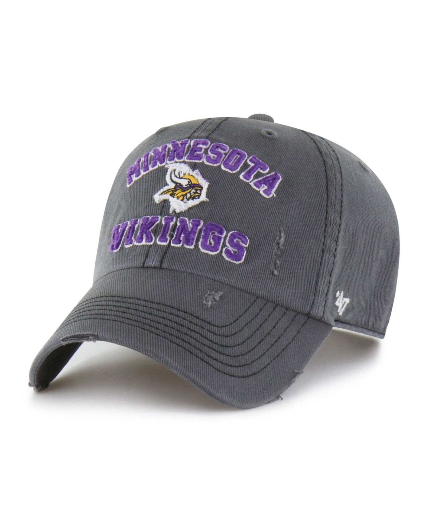 Minnesota Vikings Distressed Low Crown Seymoore Clean Up Adjustable Hat