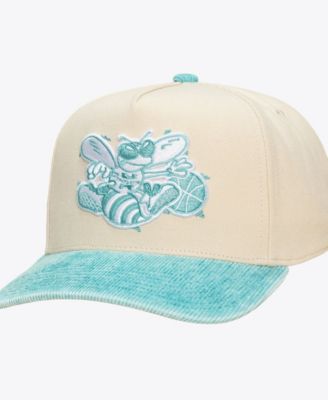 Men's and Women's Cream/Teal Charlotte Hornets Faded Pro Snapback Hat