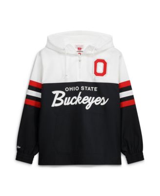 Men's Black Ohio State Buckeyes Head Coach Lightweight Anorak Half-Zip Windbreaker Jacket