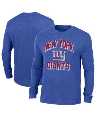 Men's New York Giants Tri-Blend Long-Sleeve T-Shirt