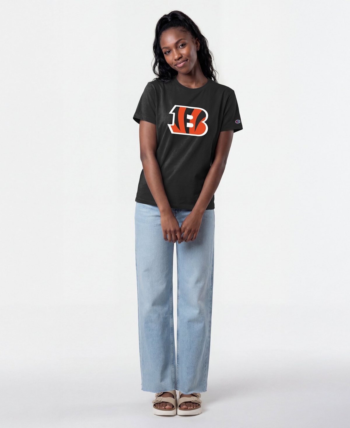 Champion Women's Cincinnati Bengals Screen Print T-Shirt