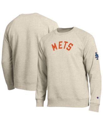 Men's New York Mets Fleece-Lined Raglan Relaxed-Fit Cotton-Blend Sweatshirt