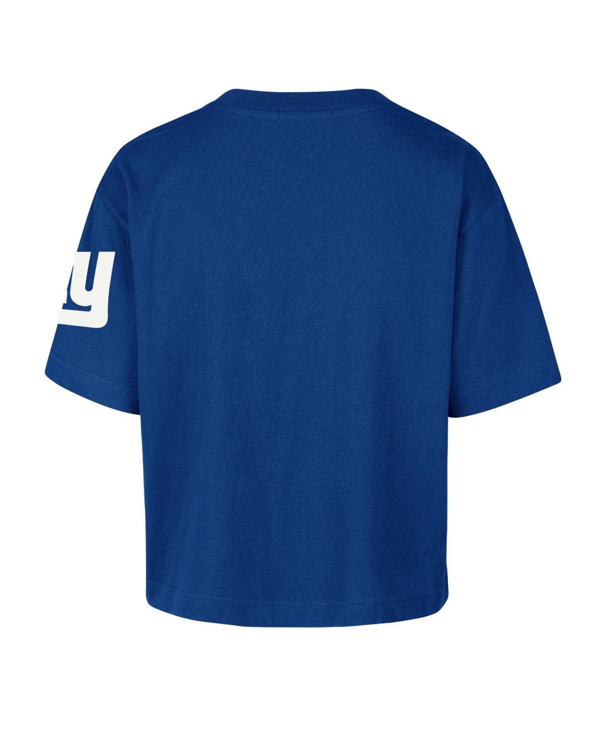 '47 Brand Women's New York Giants Call Out Reed City Cropped Crew Neck T-Shirt
