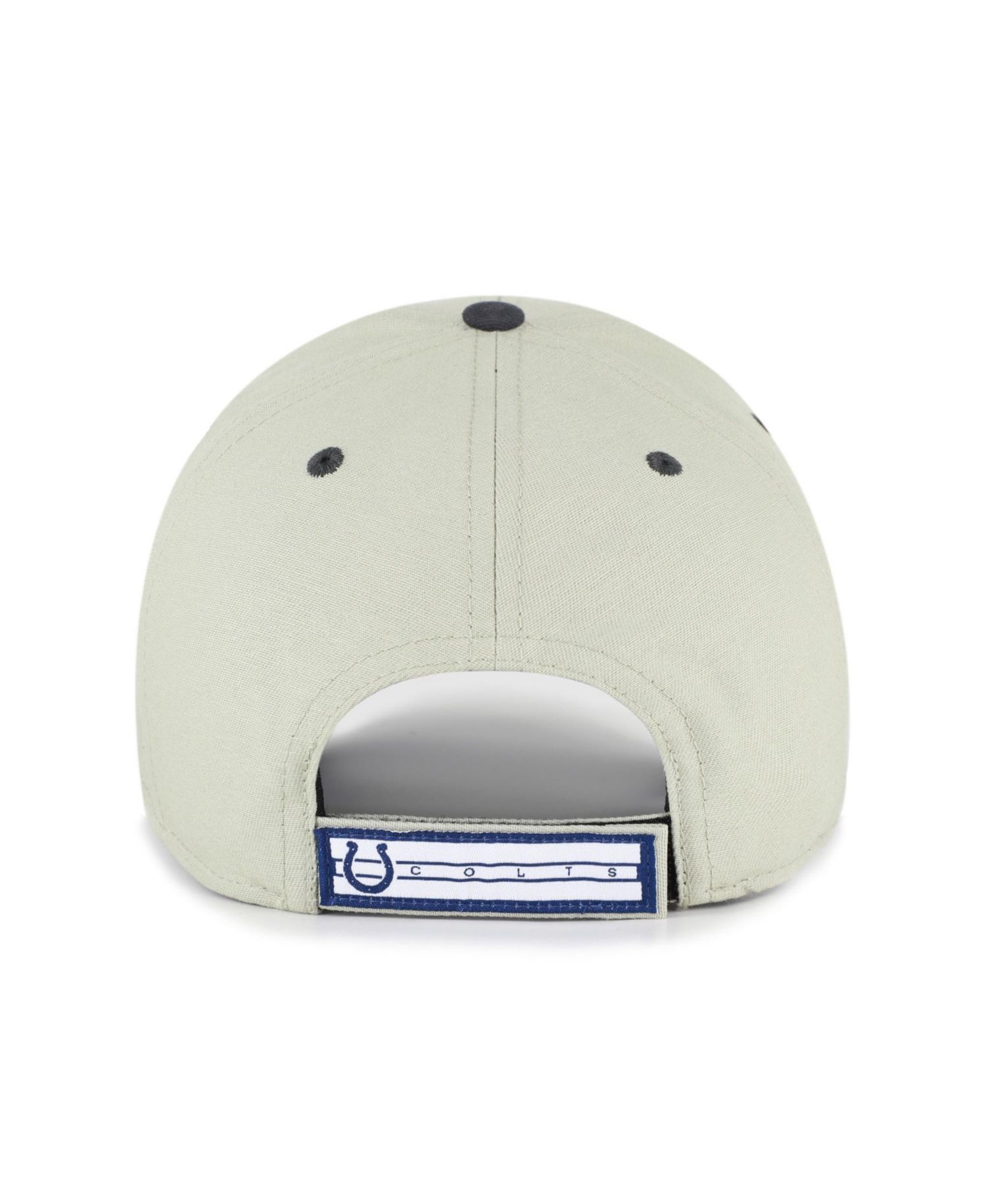 Men's Gray/Black Indianapolis Colts Half Block Text MVP Adjustable Hat