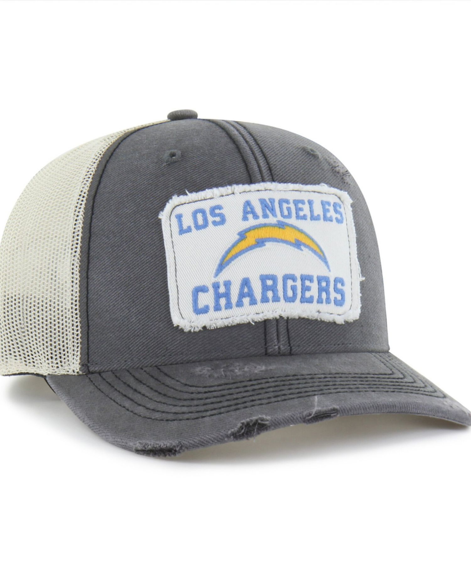Men's Los Angeles Chargers Egremont Well-Worn Adjustable Trucker Hat