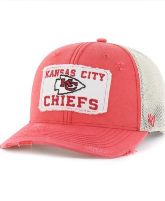 Men's Red Kansas City Chiefs Egremont Well-Worn Adjustable Trucker Hat