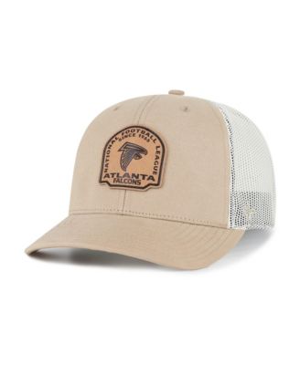 Men's Atlanta Falcons Trucker Leather Applique Adjustable Hat