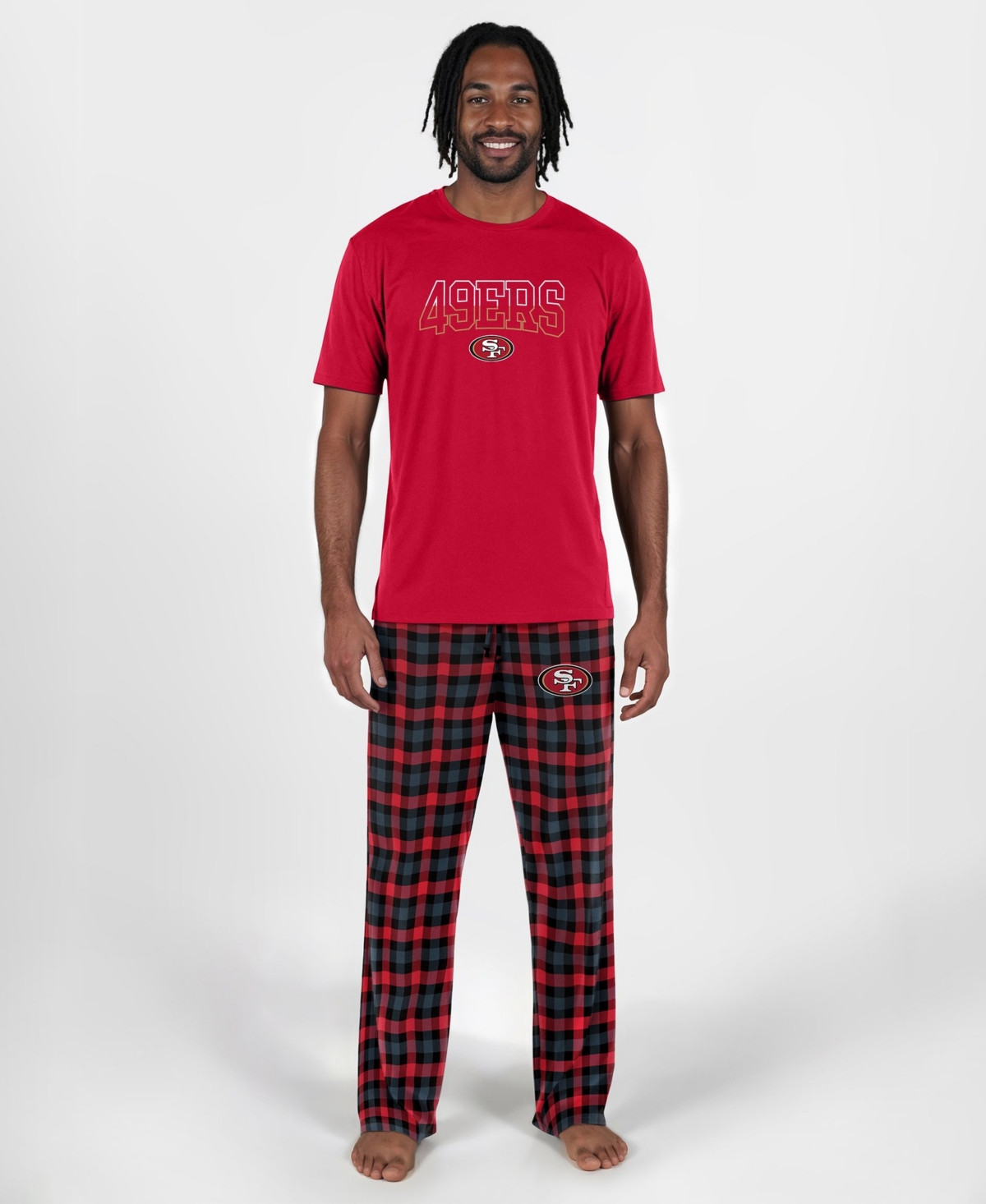 Concepts Sport Men's Scarlet San Francisco 49ers Highland Sleep Set