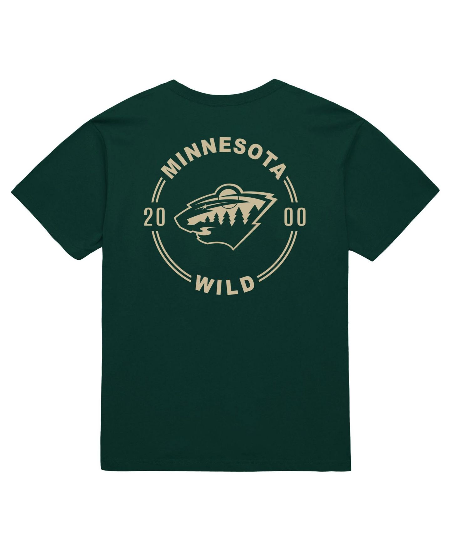Мужская футболка Mitchell & Ness Green Minnesota Wild Core Penalty Box 3.0 — фото 2