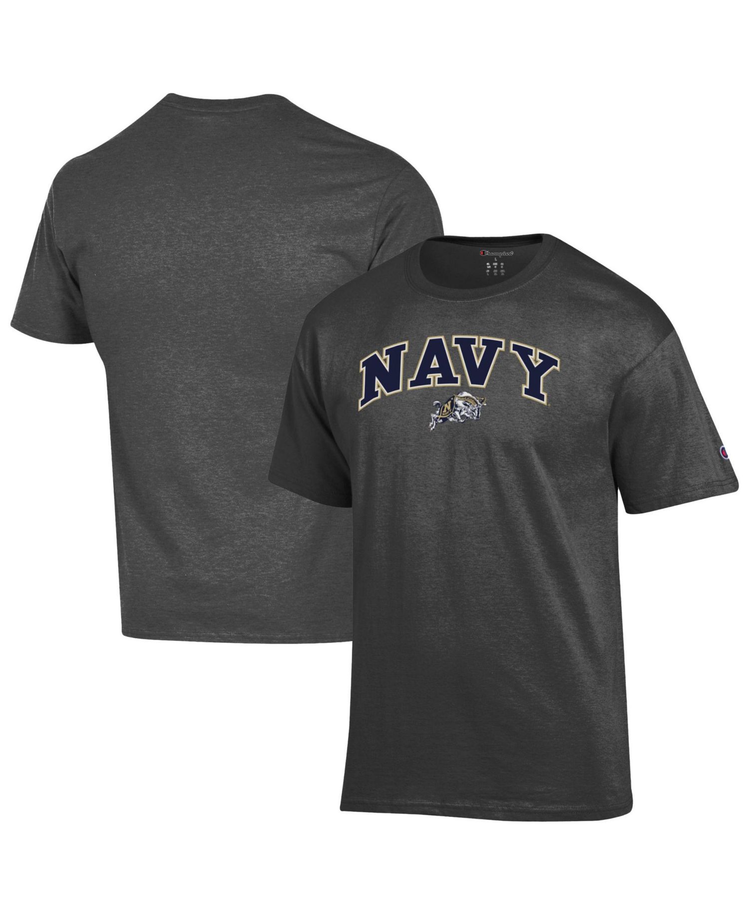 Men's Navy Midshipmen Classic-Fit Screen-Print T-Shirt