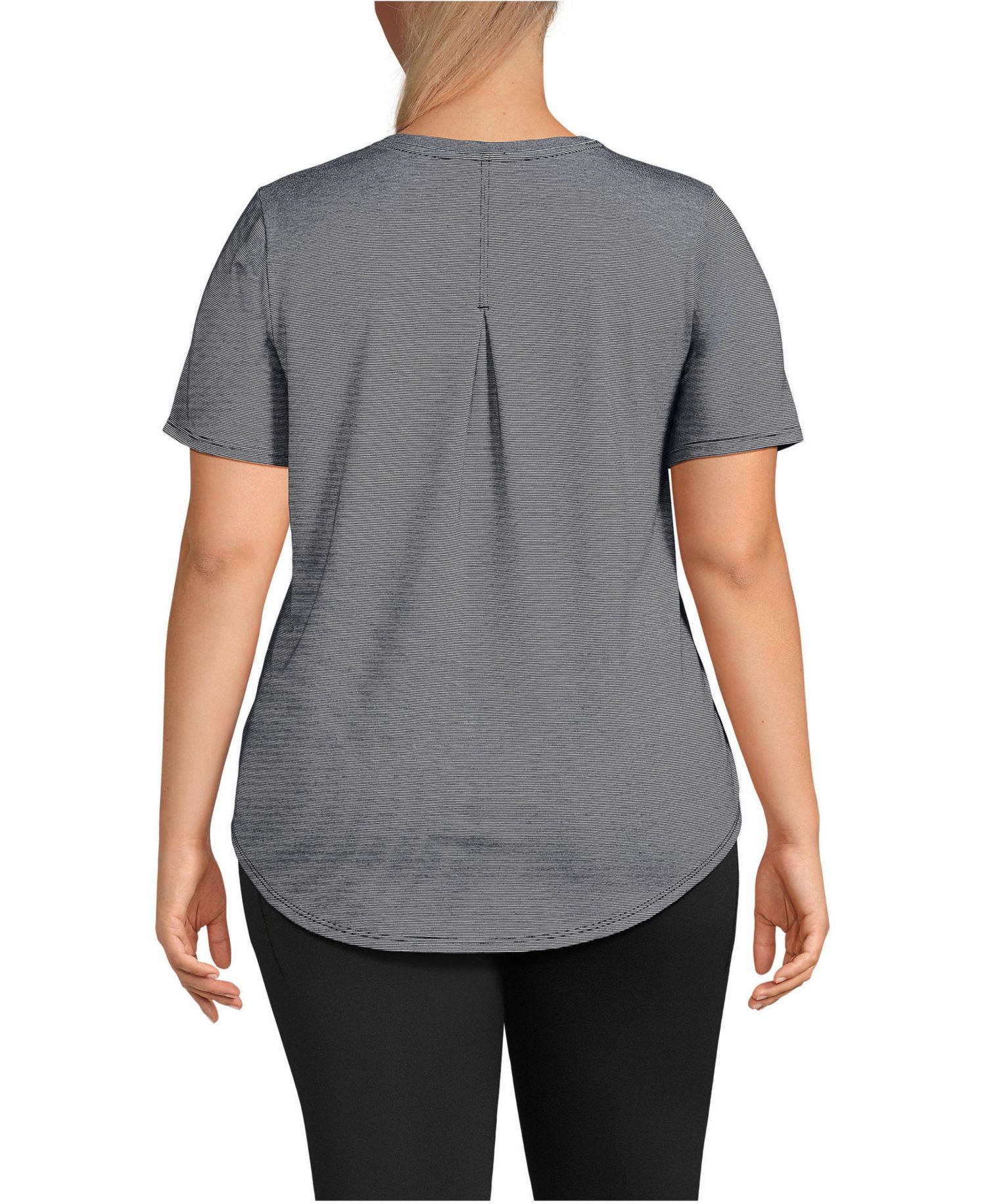Plus Size Short Sleeve Cooling Performance Tunic Tee